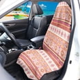 thumbnail image 3 of Uourmeti Terry Cloth Car Seat Cover Machine Washable, Compatible with Van and Truck, Non Slip Waterproof Bucket Seat Protector Fit for Sedan Vehicle Geometric Stripe 1 Pack, 3 of 7
