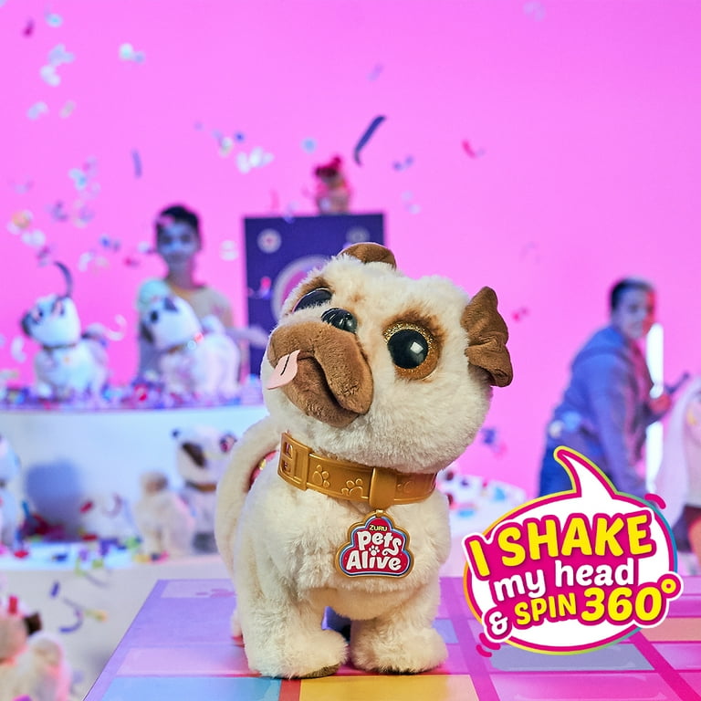 Pets Alive Poppy the Booty Shakin' Pug, Interactive Dancing Plush