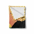 thumbnail image 2 of Tropical Soft Flannel Fleece Throw Blanket, Summer Sun Above the Sea by Island Coconut Tree Forest Sunset Horizon Panorama, Cozy Plush for Indoor and Outdoor Use, 50" x 70", Multicolor, by Ambesonne, 2 of 6