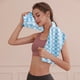 thumbnail image 5 of Accesorios de baño Toalla de vellón de coral con rejillas redondas pequeñas de secado rápido y fuerte absorción de agua Toallas sanitarias suaves, cálidas y cómodas Sin pelusa ni decoloración, 5 of 6