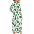 thumbnail image 6 of Elvqul Womens Nightgowns White Loungewear Christmas Casual Sleepwear Pajamas for Women Vacation, 6 of 8