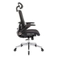 thumbnail image 5 of Home Office Ergonomic Swivel Chair with Metal Legs,High Back Chair with Adjustable Headrest and Flip-Up Arms, Comfy Computer Chair with Tilt & Lock Function, Lumbar Support, Black, 5 of 9