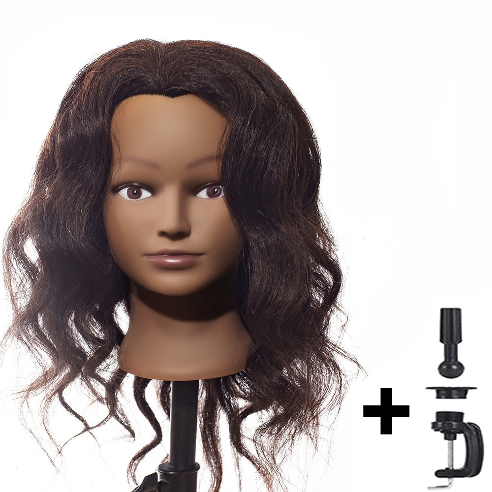  Kalyx African American Mannequin Head with 100% Human