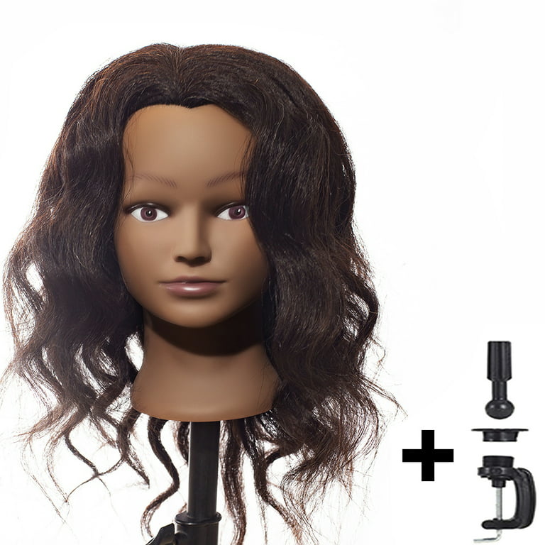 Afro Kinky Training Mannequin Head 100% Human Hair 6 – Locsanity