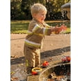 thumbnail image 4 of BemeyourBBs Toddler Baby Boy Firefighter 2 Piece Outfits Spring Fall Clothes Long Sleeve Turn Down Collar Contrast Color Zipper Up Jacket Coat Tops and Suspenders Pants Set, 4 of 7