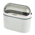 thumbnail image 3 of GETAJGHSD Desktop Small Trash Can Pp Rectangular For Home Environment 1Pcs 8.1x4In, 3 of 8