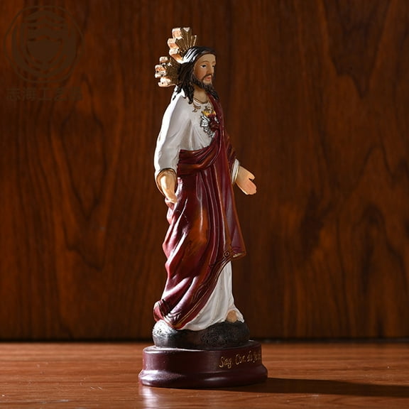 DEEPCRAFF Resin Jesus Statue Multi Religious Decor Home Decor 1Pack 5.38X2.04X1.81In