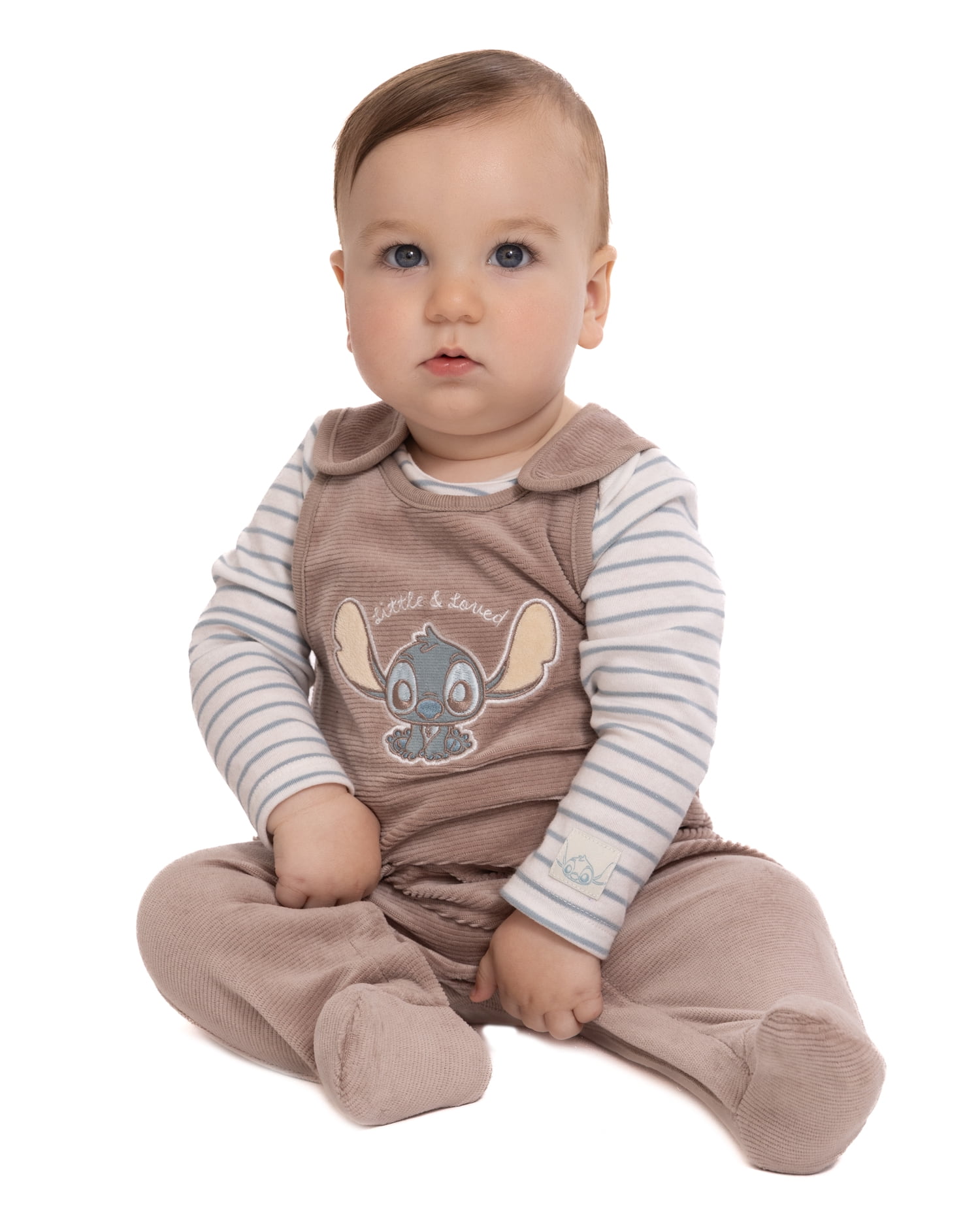 Disney Baby Wishes + Dreams Stitch Footed Overall Set, 2-Piece, Sizes Newborn-6/9M