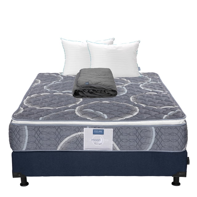 Colchón Queen Size Dicasa + Box + Almohada Royal Twin + Protector Lux