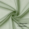 thumbnail image 5 of OVZME 2 Pieces Sheer Voile Curtains 84 inches Long-Lightweight Soft Window Treatment Drapery Panels for Master Room / Living Room, 2 Panels=84" W, Each W42 x L84, Sage Green, 5 of 5