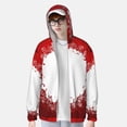 thumbnail image 6 of Rocae Winter Christmas Snowflake Print Breathable Sun Protection Hoodie Quick-Dry Lightweight Long Sleeve Hoodie Unisex Running Sports Shirt Small, 6 of 9