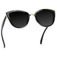 thumbnail image 2 of WearMe Pro Lunettes de Soleil Surdimensionnées avec Verres Réfléchissants Miroir pour Femmes, 2 of 3