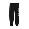 thumbnail image 1 of Daxton Adult Unisex Basic Black Jogger Sweatpants USA Cities States White Letters - Golden State, S, 1 of 5
