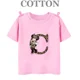 thumbnail image 3 of Camiseta de algodón con letras del alfabeto A a G de Disney Mickey, camisetas informales de moda de verano para niños y niños, camisetas de manga corta con cuello redondo, 3 of 5