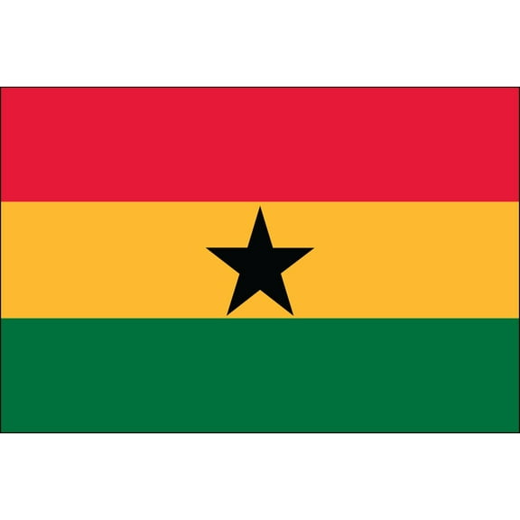 Ghana 3' x 5' Indoor Polyester Flag