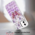 thumbnail image 2 of For iPhone 11 (XI6.1) Resin Epoxy Design Diamond Metal Edged Hybrid Case - B, 2 of 3