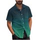 thumbnail image 1 of Mens Casual Manga Corta Botón Abajo Camisas Turndown Cuello Blusa de Impresión, Poliéster Ligero Top de la Moda para el Verano Al Aire Libre Y el Uso Diario, 1 of 6