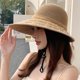 thumbnail image 3 of Sombrero Cloche para el sol transpirable: sombrero de verano a la moda con perlas falsas, gorra de playa, sombrero de ala ancha, 3 of 5