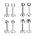 thumbnail image 5 of SmartBy 14Pcs Unisex Stainless Steel Anti-Allergic Lip Nose Nail Ear Stud Piercing Kit, 5 of 6