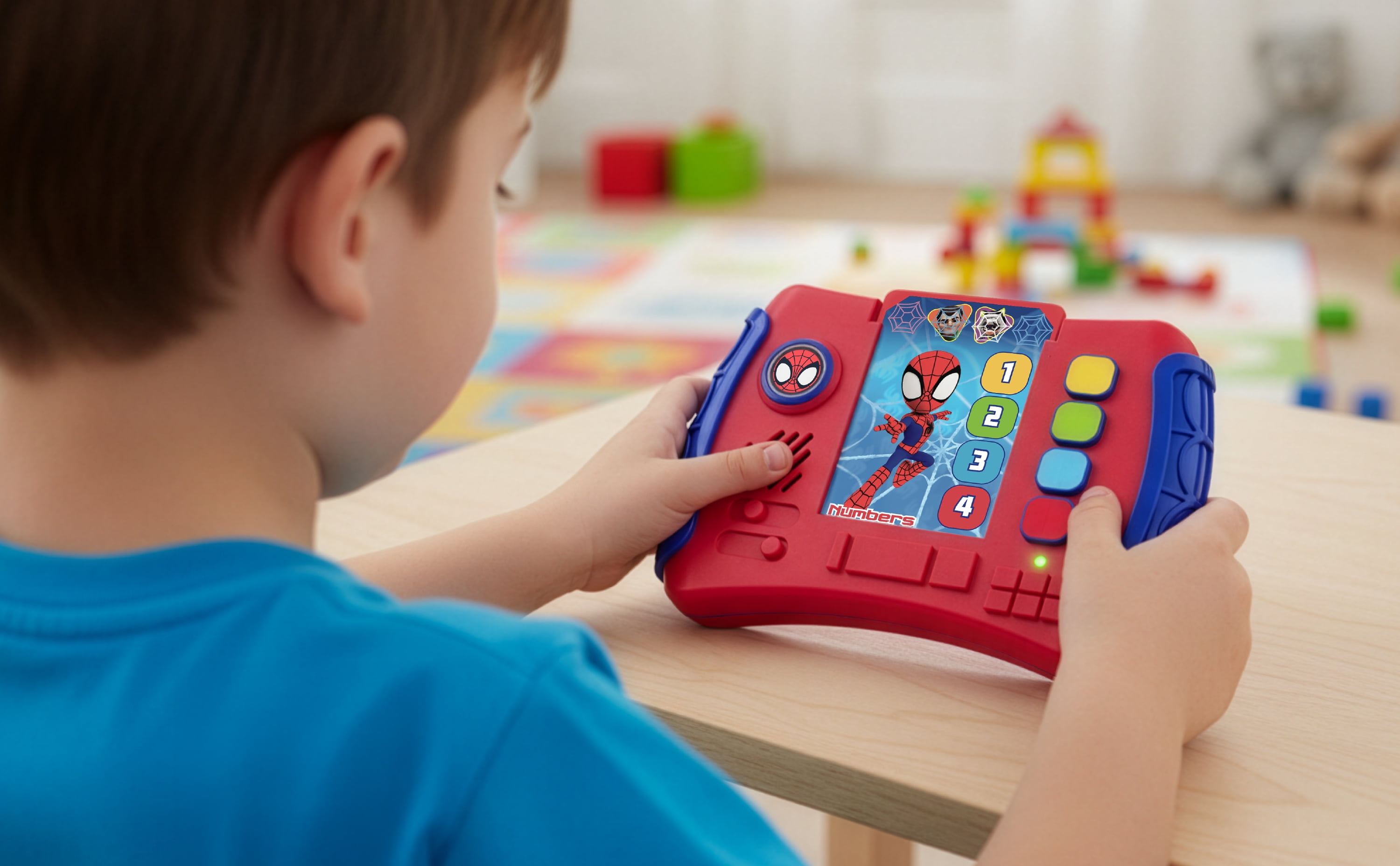 eKids Marvel Spidey and His Amazing Friends Webster Toddler Toy with Educational Games, Electronic Learning Systems
