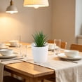 thumbnail image 5 of Leodye 1PCS Small Artificial Plastic Potted Plant with White Pot Mini Faux Greenery Arrangement for Kitchen Table Bar office Indoor Decor -3.54x2.36x2.36in, 5 of 6