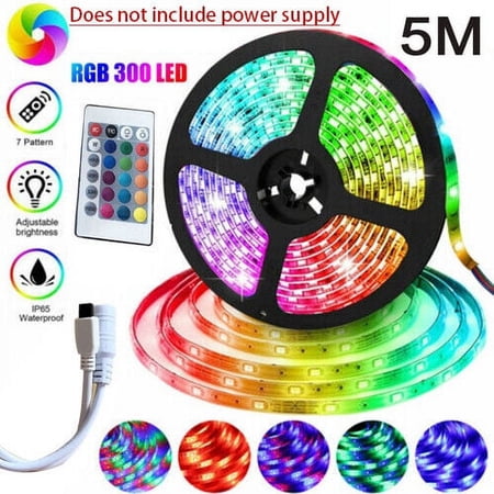 CHUSYYRAY Outdoor 16 Ft RGB Multi-Colored Awning LED Light Strip