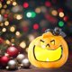 thumbnail image 5 of Calabaza de cerámica para decoración navideña, creativa, para Halloween, con luz nocturna, hueca y brillante, con LED suave, ideal para ambientes festivos, Halloween, otoño, decoración del hogar, ador, 5 of 6