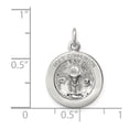thumbnail image 2 of 925 Sterling Silver Solid Polished and satin Holy Communion Medal Pendant Necklace Pendant for Women, 2 of 2
