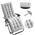 thumbnail image 1 of YOPTOP Replacement Sun Lounger Cushion Outdoor Garden Patio Recliner Thick Padded Spare No Chair,Grey,170cmby53cmby7cm, 1 of 17