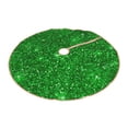 thumbnail image 2 of Bingfone Christmas Tree Skirt Mat Christmas Decoration Interior 48"-Green Glitter, 2 of 8