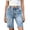 AA-Blue, variant on Womens 4th of July Outfits American Flag Print Jeans Vintage Ripped Frayed Hem Denim Shorts Summer Knee Length Jean Shorts with Pockets Dark Blue S