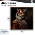 thumbnail image 4 of Stupell Industries Traditional Noble Tiger Transformation Brown Floating Frame Canvas Art, 25 x 25, by Lazar Studio, 4 of 8