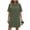 01-Green, variant on Nightgowns for Women Short Sleeve Crew Neck Solid Color Night Dress Breathable Soft Comfortable Nightshirt with Pockets Black XXL