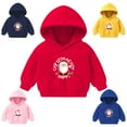thumbnail image 3 of Odeerbi Christmas Hoodied Sweatshirt For Boys Girls Toddler Autumn Winter Cartoon Printed Pullover Sweater Top Blue, 3 of 3