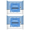 thumbnail image 2 of 60ct Makeup Remover Cleansing Towelette Wipes Moisturize Cleanse Removes Make Up, 2 of 4