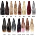 thumbnail image 1 of Crochet Hair 30 Inch Deep Wave Bulk Hair Braiding Hair Curly Crochet Hair Natural Synthetic Hair Extension for Women Girls, 1 of 5