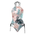 thumbnail image 4 of PMVFHDE Women's Tankini Swimsuits Backless Print Adjustable Strap Padded Plus Size For Beach Wear, 4 of 4