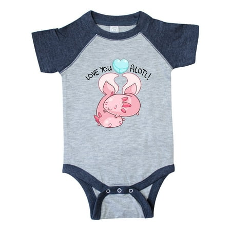

Inktastic Love You Alotl Cute Axolotl Valentines Gift Baby Boy or Baby Girl Bodysuit