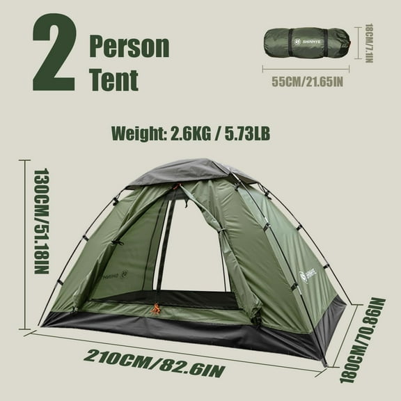 Backpacking Tent for Camping 1-5 Person Hiking Ultralight Tent for Waterproof Windproof Outdoor Two Doors Tents Easy Quick Setup Lightweight  Tents