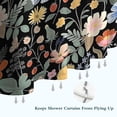 thumbnail image 6 of Pioneer Flower Floral Print Pattern Shower Curtain 72"x72" ,Bathroom Decorative Shower Curtains Set with 12 Hooks,Modern Waterproof Washable Shower Curtain, 6 of 6