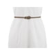 thumbnail image 4 of Cinturón de cuero para mujer INSPIRE CHIC, cinturón de cintura anudado de moda para vestido caqui, 4 of 5
