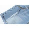 thumbnail image 6 of KIDSCOOL SPACE Baby Boy Girl Jean Shorts,Toddler Denim Cute Summer Shortalls,Light Blue,2-3 Years, 6 of 7