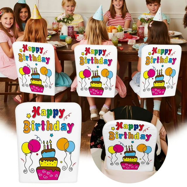 JJKBVCLO Birthday Cover Suitable For Classroom Chairs 60 50cm Cover