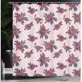 thumbnail image 3 of Ambesonne Floral Shower Curtain, Grown Peony Flowers Bloom, 69"Wx84"L, Blush Pale Eggplant, 3 of 4