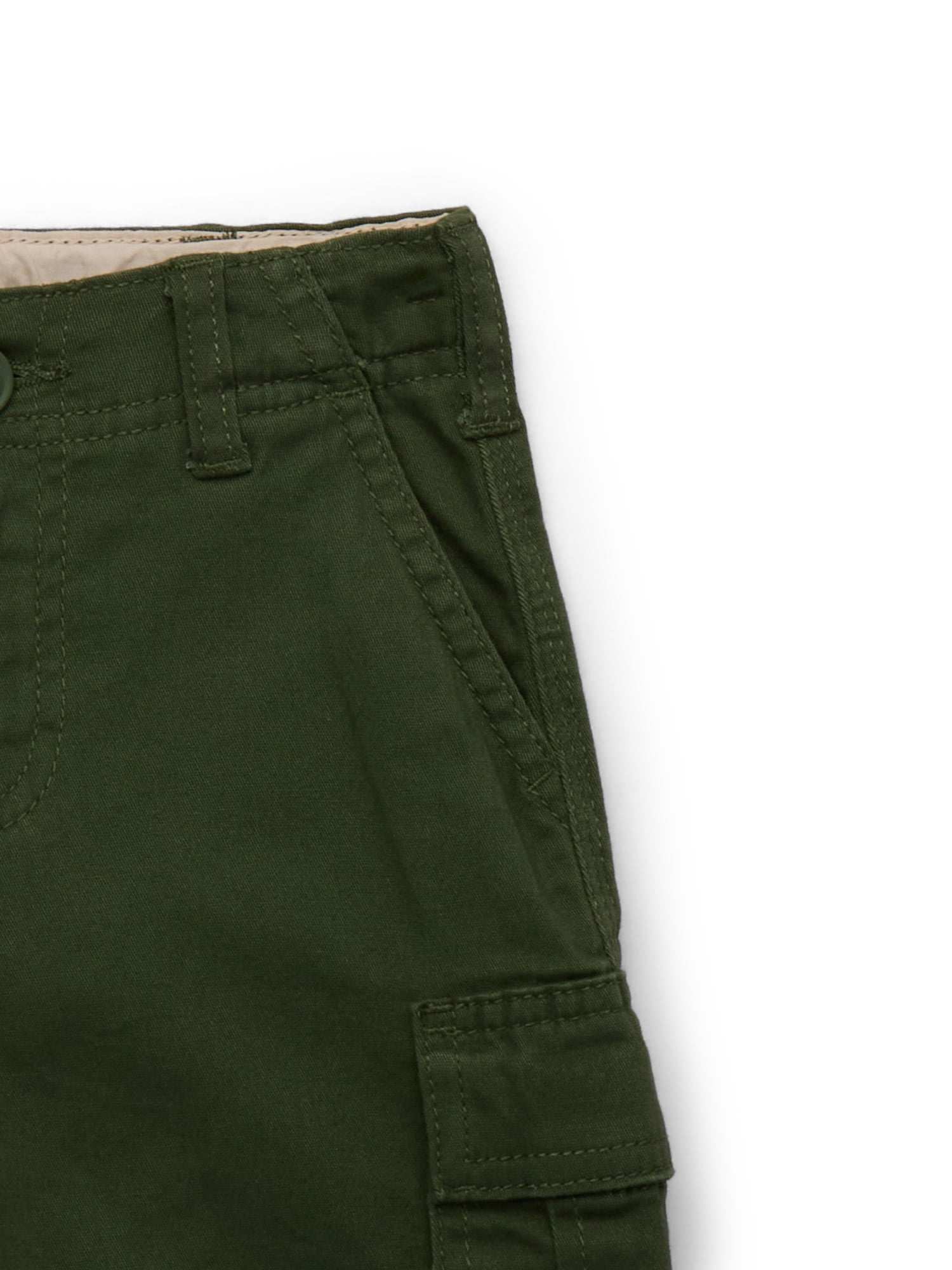 Wonder Nation Boys Twill Cargo Shorts, Size 4-18 & Husky