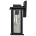 thumbnail image 2 of Nuvo Lighting Sullivan 1 Light Medium Wall Lantern Matte Black with Clear Seeded Glass, 2 of 6