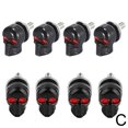 thumbnail image 1 of 4/8X Motorcycle Tag Fastener Skull License Plate Frame AH Screws Eye Bolts O7D6, 1 of 9