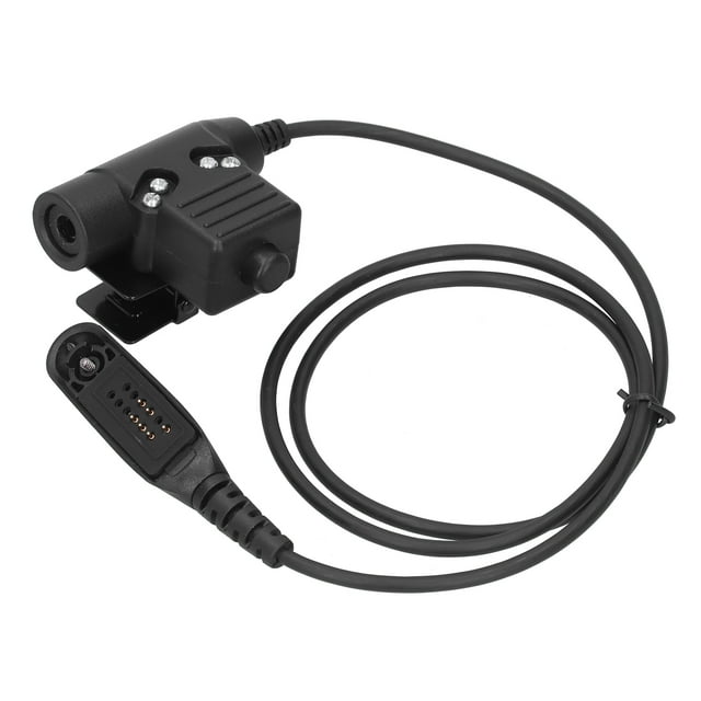 Adaptador de walkie talkie NikouMX U94 PTT Cable de audio para walkie talkie
