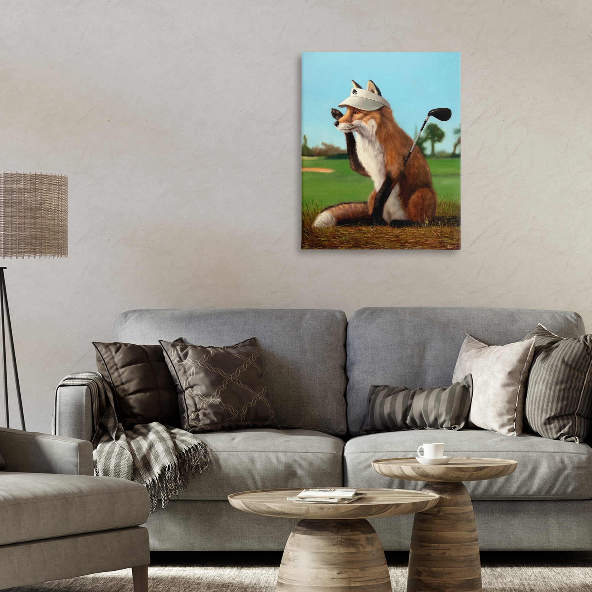 Stupell Industries Fox Drive Golfer Canvas Wall Art, design by Lucia Heffernan