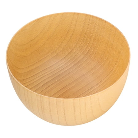 

Wooden Bowl Round Kitchen Utensils Food Container Light Color Simple for Nuts Appetizers Fruit SnacksSmall Size
